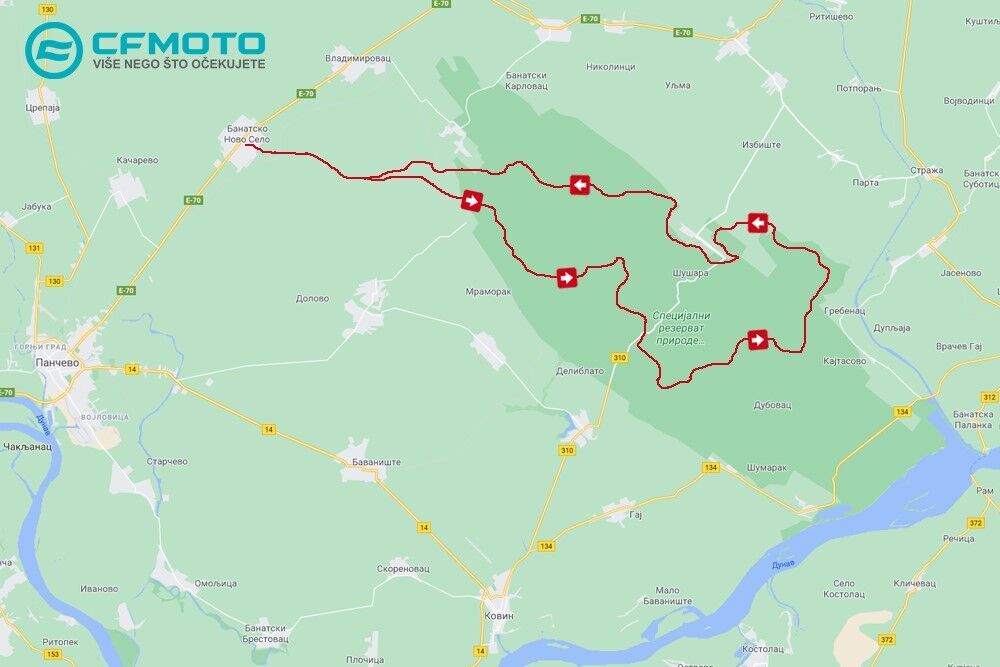 atv vožnja delibatska peščara cf moto
